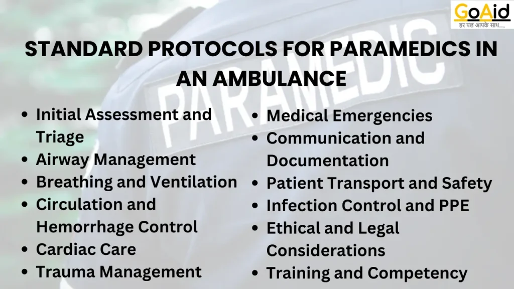 Protocols in medical procedures